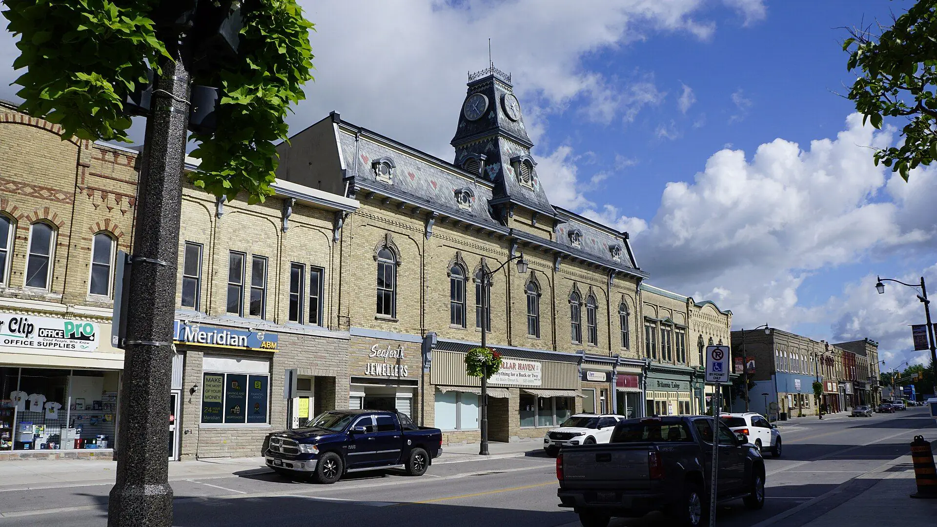 The Cardno Block, a Victorian brick landmark on Main Street in Seaforth